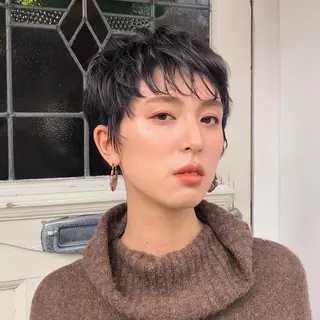 ショート カラー h a k u 大倉 卓人のヘアスタイル