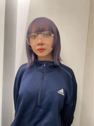 カラー ハイトーン/レイヤー nail 百咲💌のヘアスタイル