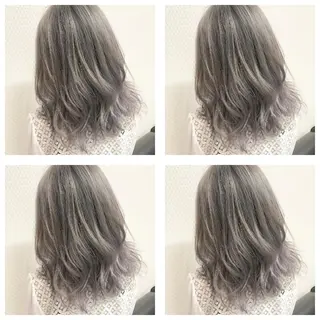 セミロング カラー 竹内啓太 ボブのヘアスタイル