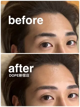 ショート メンズアイブロウサロンDOPE新宿南口店所属・👑DOPE 新宿南口店👑の眉毛・アイブロウイメージ