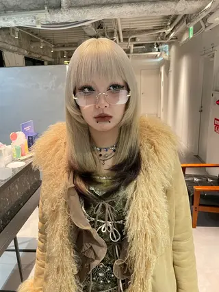 セミロング 神野 翔のヘアスタイル