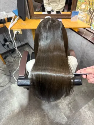 ロング カラー 髪質改善 /美髪矯正🫧ゆたかのヘアスタイル