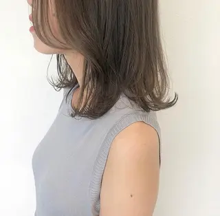 ミディアム カラー GPIP 近藤沙樹のヘアスタイル