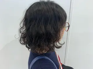 ショート パーマ 透明感♡︎♡︎ 佐々木早苗のヘアスタイル