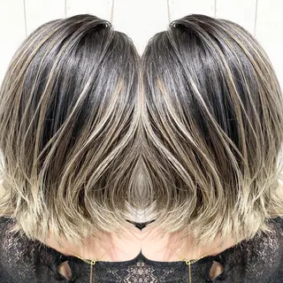 ミディアム カラー パーマ ヘアアレンジ RecheRche【池袋】所属・👑指名率No.1 👑坂口飛翔のヘアスタイル