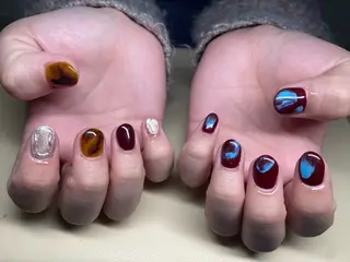 カラー 宇 田川のネイルデザイン