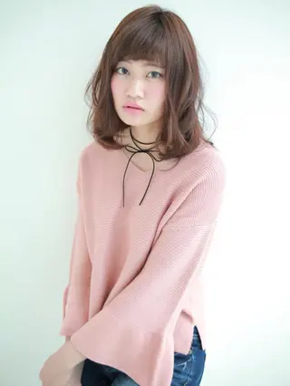 ミディアム 中林 由佳のヘアスタイル