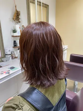 ミディアム カラー 佐々木 拓海のヘアスタイル