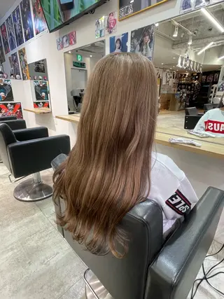 ロング 💖推しカラー💖 オタク美容師✂ゆづきのヘアスタイル