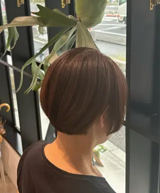 ショート カラー Lis blanc所属・はらだここか/メンズ カットモデル募集中のヘアスタイル