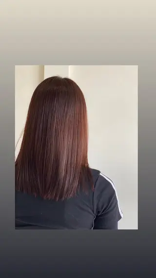 セミロング カラー 三輪 南月のヘアスタイル