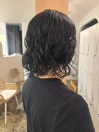 ミディアム パーマ Chiho / 梅田 / ボブ/ パーマのヘアスタイル