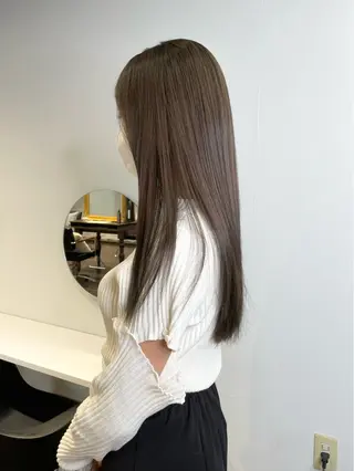 ロング カラー ヘアアレンジ maoブリーチ無し 似合わせカラーのヘアスタイル