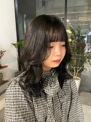 セミロング カラー ユウナ🎀レイヤー/ 暖色カラーのヘアスタイル