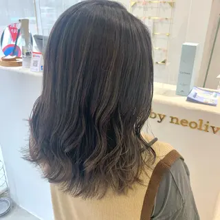 セミロング カラー ボブ/美髪矯正 /佐藤　奈巳のヘアスタイル