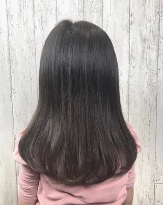 セミロング 田中 あかねのヘアスタイル