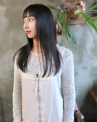 ロング カラー 木村陸弥 似合わせ 透明感カラー🌿のヘアスタイル