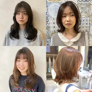 ミディアム 新宿/韓国レイヤー/ 顔まわり/メンズヘアのヘアスタイル