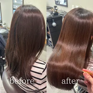 ミディアム ROOM所属・髪質改善・縮毛矯正/ 下村陽平のヘアスタイル