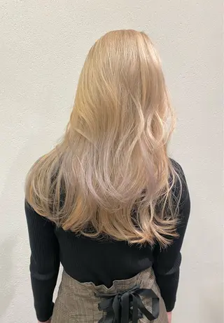 ロング カラー レイヤー/柔色 カラー/SAkiのヘアスタイル