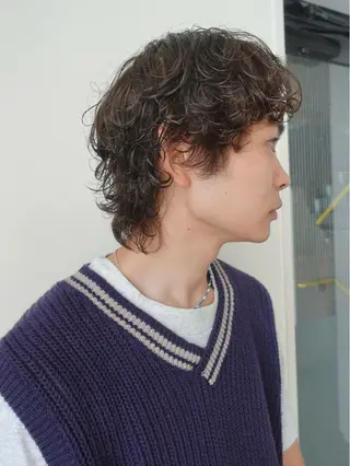 ショート パーマ メンズ pole所属・【pole】 minaのヘアスタイル