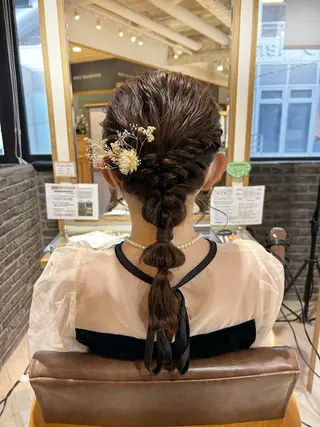 セミロング ヘアアレンジ Ami 🕊‎✨のヘアスタイル