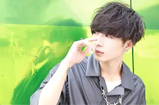 ショート カラー メンズ 赤み消し🌿 透明感カラー🫧のヘアスタイル