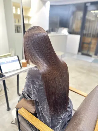 ロング パーマ ハイトーンカラー が絶対可愛い✨泰聖✨のヘアスタイル