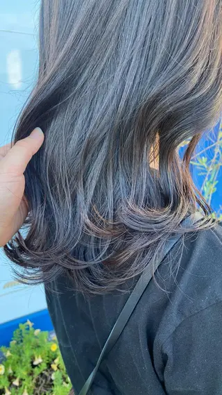 セミロング 中尾 未来/艶カラー /カットモデルのヘアスタイル