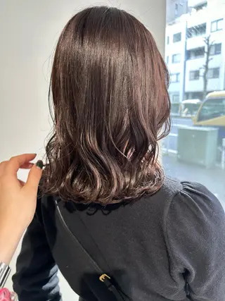 ミディアム カラー ヘアアレンジ 落合　眺 (オチアイ　ノゾミ)のヘアスタイル