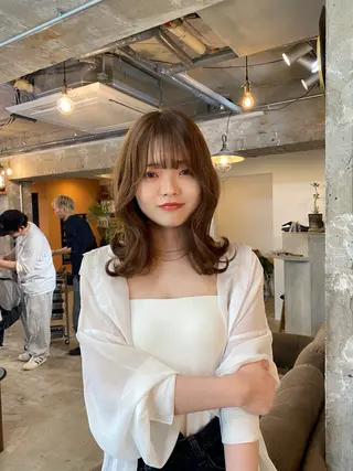 ミディアム カラー GATTACA所属・KEI gattacaのヘアスタイル