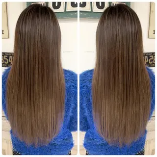 ロング カラー 京都大人女性ショート 徒歩1分/秋山のヘアスタイル