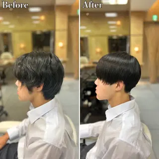 ショート パーマ メンズ 🔮メンズ縮毛矯正 毛流れパーマ💎竹永のヘアスタイル