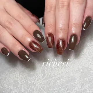 ミディアム ネイル richeri beautyのネイルデザイン