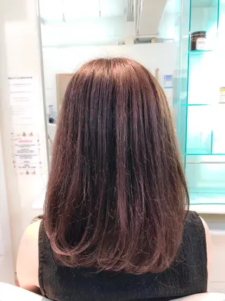 ミディアム カラー 保住 亮太のヘアスタイル