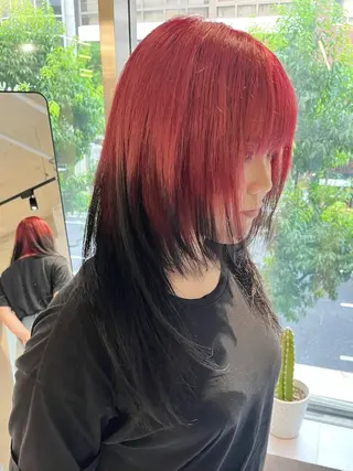 ミディアム カラー デザインカラー 小西勇次のヘアスタイル