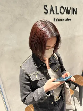 ミディアム ヘアアレンジ salowin新宿East3階所属・艶美髪/髪質改善 /縮毛矯正/木元渓太のヘアスタイル