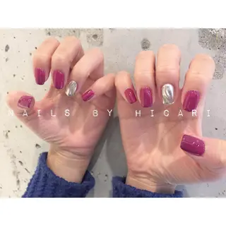 カラー ネイル マツエク・マツパ illum hicariのネイルデザイン