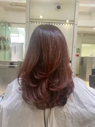 ミディアム カラー FACE-T所属・ボブカット/ パーマARAI🫧のヘアスタイル