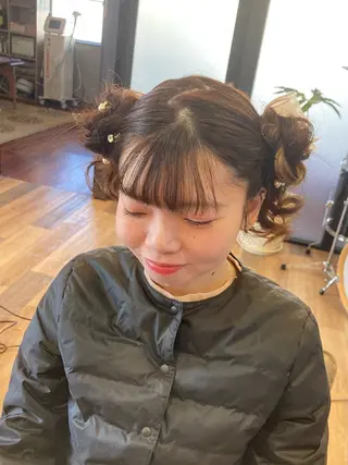 ロング 中野 紹江のヘアスタイル