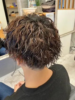 パーマ メンズ メンズ特化/パーマ/ フェードWATARUのヘアスタイル