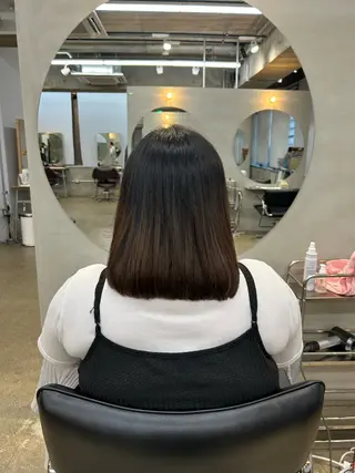 ミディアム サワムラ ソナタのヘアスタイル