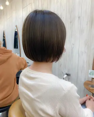 ショート カラー ♥️ボブ韓国風ヘア ♥️久保田夢美のヘアスタイル