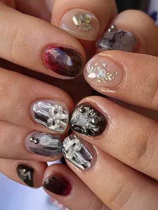 ネイル 3dパーツ/流行り 👧shushu❤️のネイルデザイン