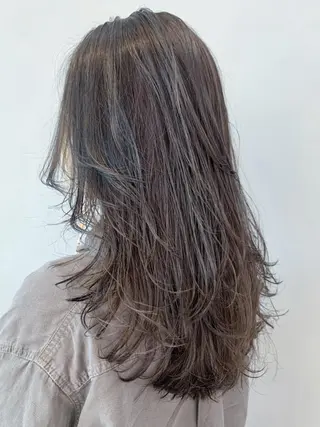 セミロング ヘアアレンジ パーマ カラー ITbyALBUM 藤沢店のヘアスタイル