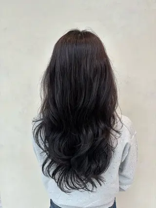 ロング パーマ ⭐️コテ巻き風パーマ 髪質改善/タナカのヘアスタイル