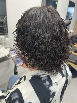 パーマ メンズ 森本裕/オーナー/ スパイラルパーマのヘアスタイル