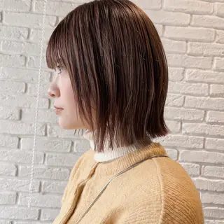ショート カラー SYUK高円寺所属・ベージュ/暖色カラー /ボブ/ミカのヘアスタイル