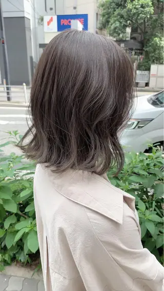 ミディアム 亀川蓮 Agu hairのヘアスタイル