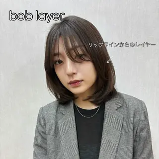 ミディアム ボブ/ミディアム 親しみやすさ/さくらのヘアスタイル